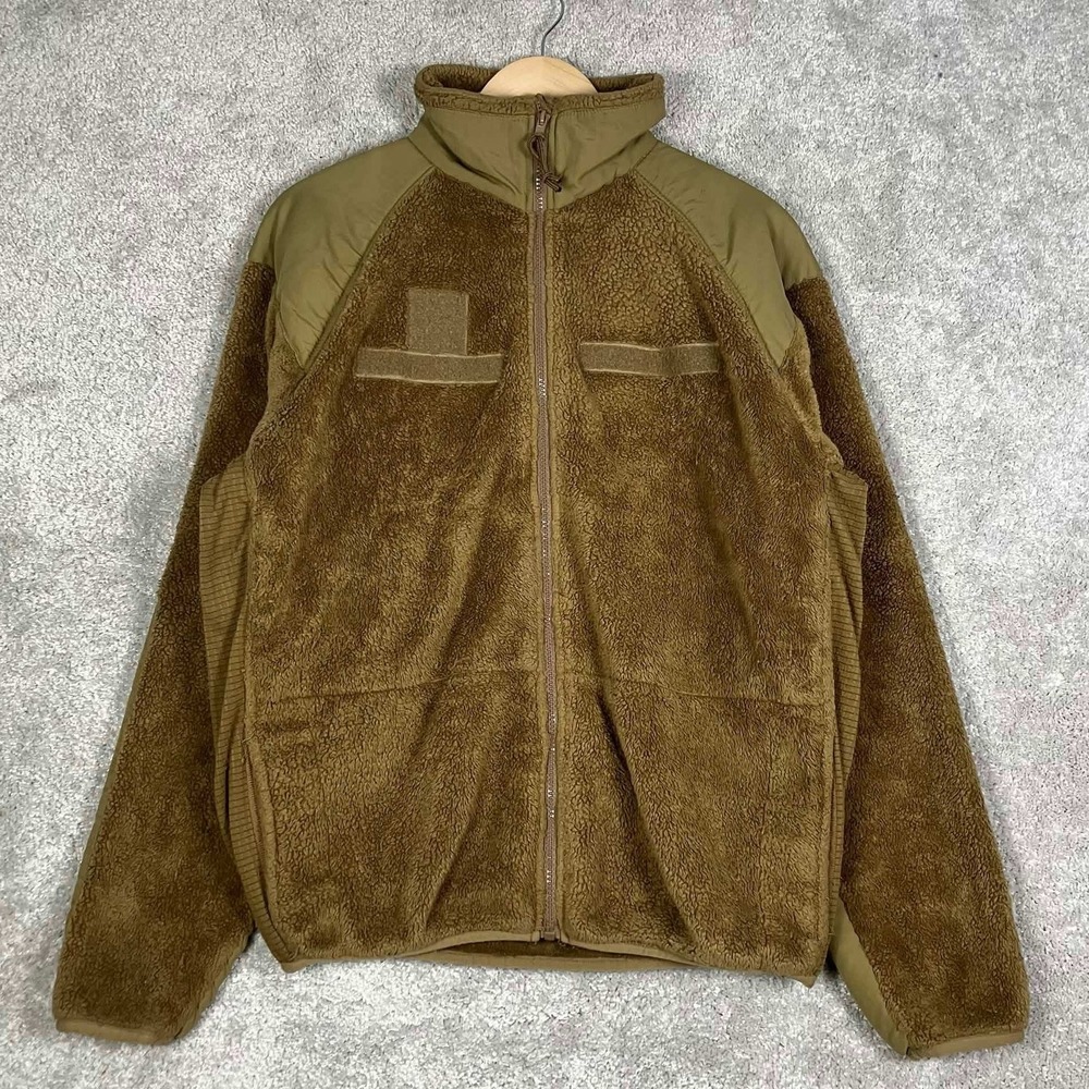 Rothco Jacket Mens Small Coyote Brown ECWCS Gen III Level 3 Fleece Full Zip - Picture 2 of 15
